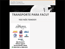 Tablet Screenshot of excaliburtransportes.com